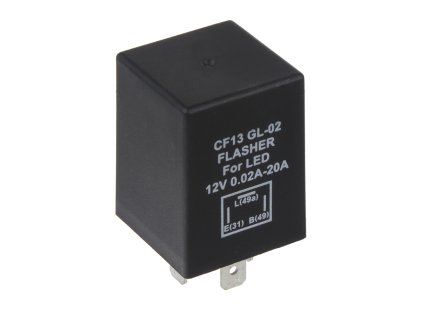 Přerušovač blinkrů LED, 12V,0,02-20A pro evropské vozy - 46051
