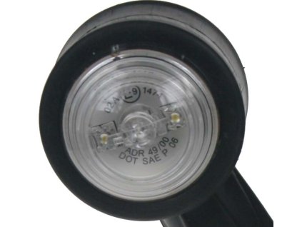 Poziční LED (tykadlo) 60°gumové - červeno/bílé, 9-36V,ECE trl193 x