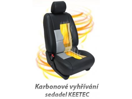 KEETEC CSH 1 karbonové vyhřívaní sedadel
