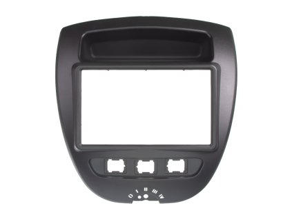 2DIN redukce pro Peugeot 107, Toyota Aygo, Citroën C1 2005-2014 černá - 10914