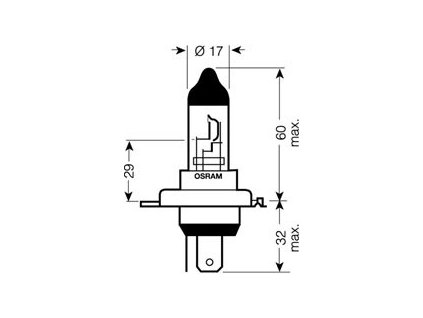 OSRAM 24V H4 75/70W standard (1ks) - OS64196