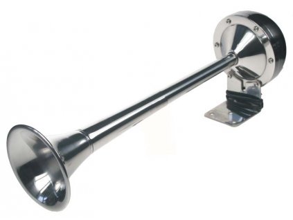 Singl-fanfára 420mm, chrom, 12V, elektromagnetická - sn-403
