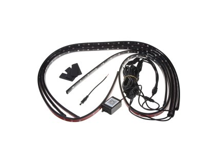 LED podsvětlení vnitřní/vnější RGB 12V, bluetooth, 4 pásky - 95RGB-SET07