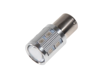 LED BAU15s oranžová, 12-24V, 12SMD Samsung + 3W Osram - 95C-BAU15S-3ora