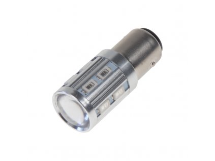 LED BAY15D červená, 12SMD 5630 + 3W Osram 10-30V - 95C-BAY15D-3red