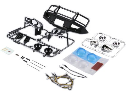 Killerbody nárazník černý s LED osvětlením (Traxxas TRX-4) - KB48718