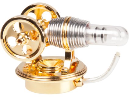 Krick Motor Stirling Twin zlatý smontovaný - KR-22130