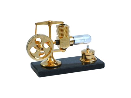 Krick Motor Stirling velký zlatý smontovaný - KR-22200