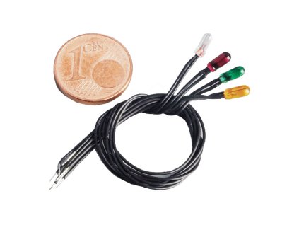 ROMARIN Lampa čirá 6V/50mA pr. 3mm (50) - KR-ro1663