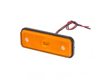 Boční obrysové LED světlo, 12-24V, oranžové, obdélník, ECE R91 - kf661Eora