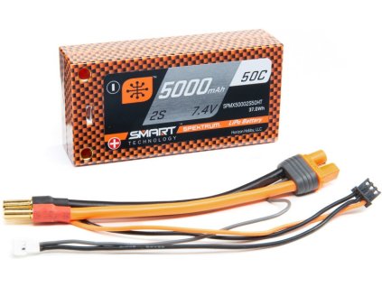 Spektrum Smart LiPo 7.4V 5000mAh 50C HC - SPMX50002S50HT