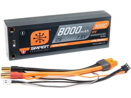 Spektrum Smart LiHV 7.6V 8000mAh 100C HC - SPMX80002S100HT