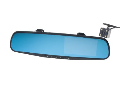 DUAL FULL HD kamera integrovaná v zrcátku s 4,3" LCD, české menu - dvr18