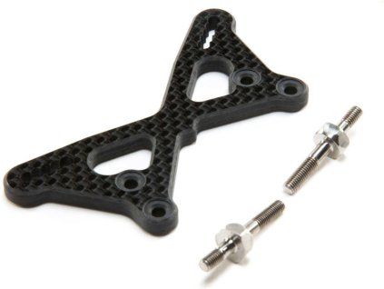 TLR věž tlumičů uhlík, +2mm vložka: 22 5.0 - TLR334061