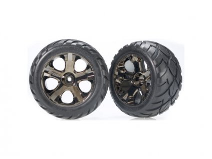 Traxxas kolo 2.8", disk All-Star černý chrom, pneu Anaconda (2) - TRA3776A