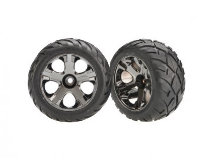 Traxxas kolo 2.8", disk All-Star černý chrom, pneu anaconda (2) - TRA3777A