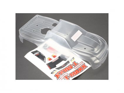Traxxas karosérie čirá, samolepky: T-Maxx 3.3 - TRA4921