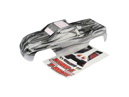 Traxxas karosérie ProGraphix stříbrná: T-Maxx 3.3 - TRA4921X