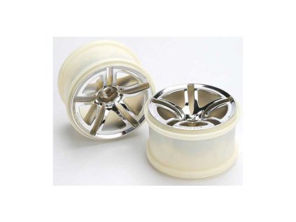 Traxxas disk 2.8" Twin Spoke stříbrný (2) (nitro Z/, elektro P) - TRA5572