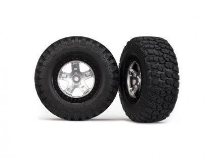 Traxxas kolo 2.2/3.0", disk SCT saténový-černý, pneu KM2 (2) - TRA5878