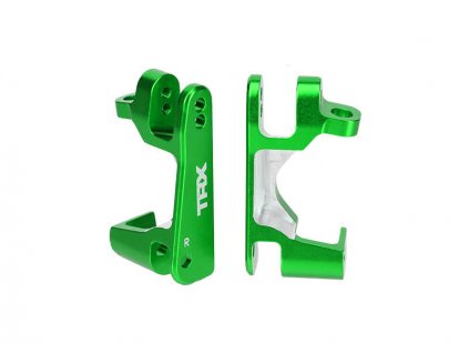 Traxxas závěs těhlice hliníkový zelený (pár) - TRA6832G