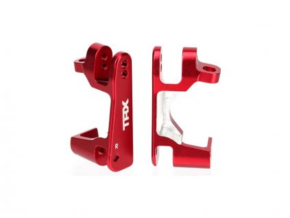 Traxxas závěs těhlice hliníkový červený (pár) - TRA6832R