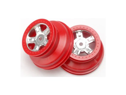 Traxxas disk 1.4/1.8" SCT saténový-červený (2) - TRA7072A