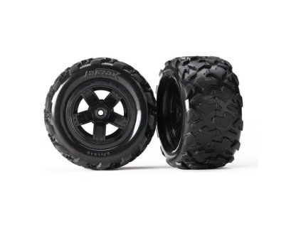 Traxxas kolo, disk 5-spoke, pneu Teton (2) - TRA7672