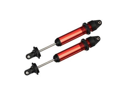 Traxxas tlumič GTX hliníkový červený (2) - TRA7761R