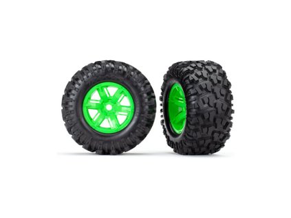 Traxxas kolo 4.3/5.7", disk zelený, pneu Maxx AT (pár) - TRA7772G
