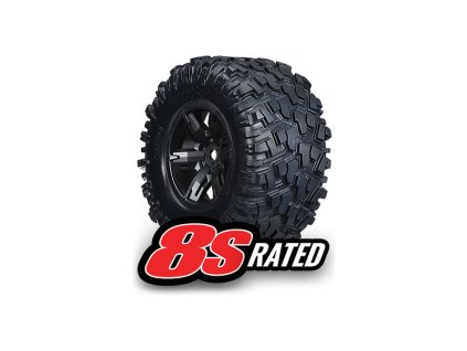 Traxxas kolo 4.3/5.7", disk černý, pneu Maxx AT (pár) - TRA7772X