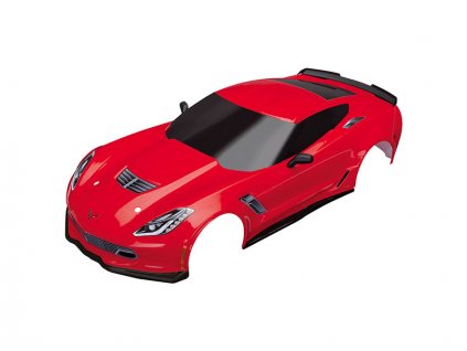 Traxxas karosérie Chevrolet Corvette Z06 červená - TRA8386R