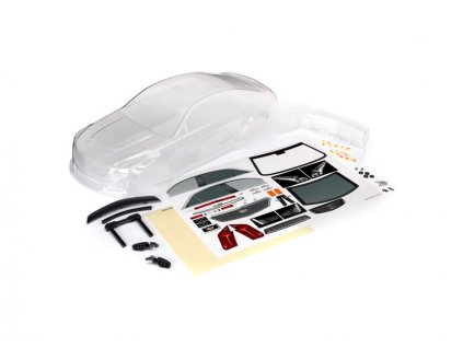 Traxxas karosérie Cadillac CTS-V čirá, samolepky: 4-Tec 2.0 - TRA8391