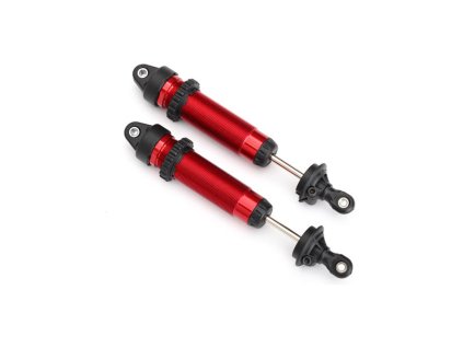Traxxas tlumič GTR 134mm červený se závitem (2) - TRA8450R