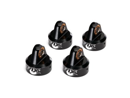 Traxxas hlava tlumiče hliníková černá (Fox) (4) - TRA8456