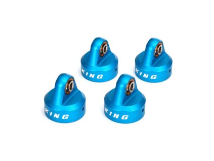 Traxxas hlava tlumiče hliníková modrá (King) (4) - TRA8457