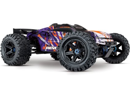 Traxxas E-Revo 1:8 VXL RTR fialové - TRA86086-4-PRPL