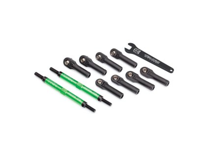 Traxxas ojnička řízení hliníková zelená 144mm (2) - TRA8638G