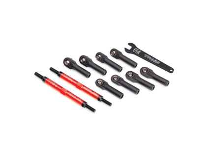 Traxxas ojnička řízení hliníková červená 144mm (2) - TRA8638R