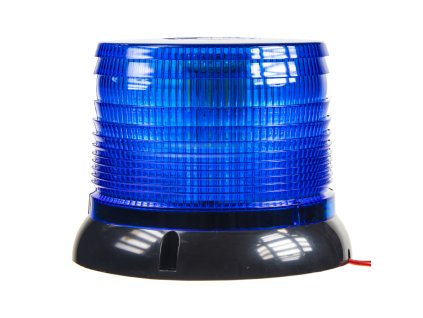 LED maják, 12-24V, modrý, homologace - wl62fixblue