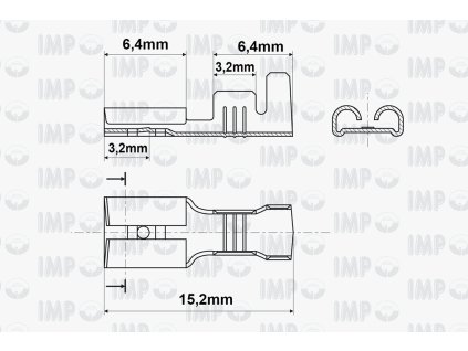 Konektor dutinka 4,8mm - 427903 5000
