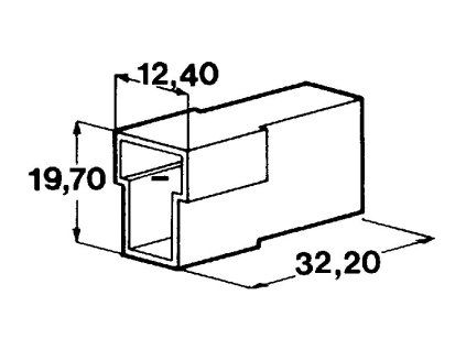 Kryt 2ks koliku 6,3 mm