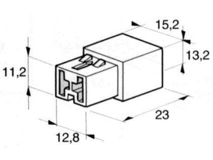 Kryt 2ks dutinky 6,3 mm
