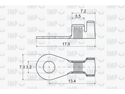 Kabelové oko Ø 3,2mm - 427840 5000