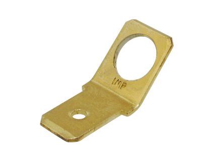 Nytovaci konektor 6,3mm - 45°