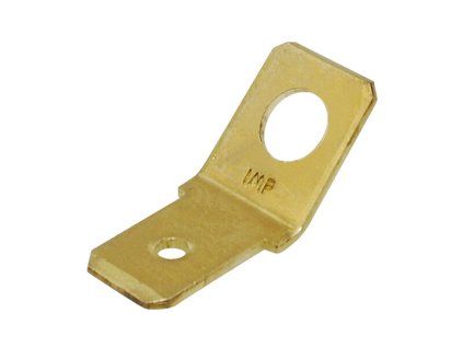 Nytovaci konektor 6,3mm - 45°