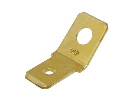 Nytovaci konektor 6,3mm - 45°