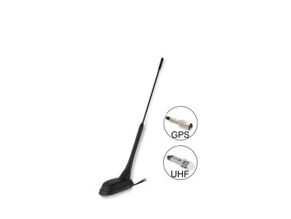 UHF+GPS stresni antena 60°
