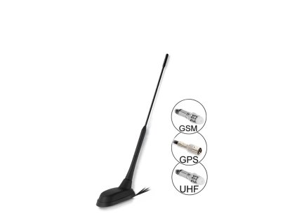 UHF+GPS+GSM stresni antena 60°
