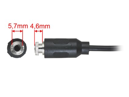 JACK 3,5mm přístrojová zásuvka s kabelem - 226050